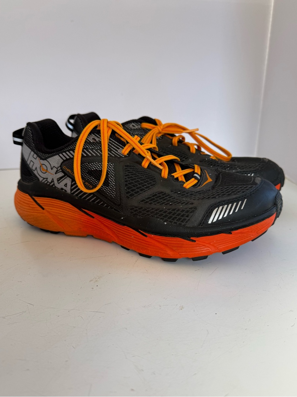 Hoka One One Challenger ATR 3 Mens 8.5 Black Orange Trail Running Shoes 1014761